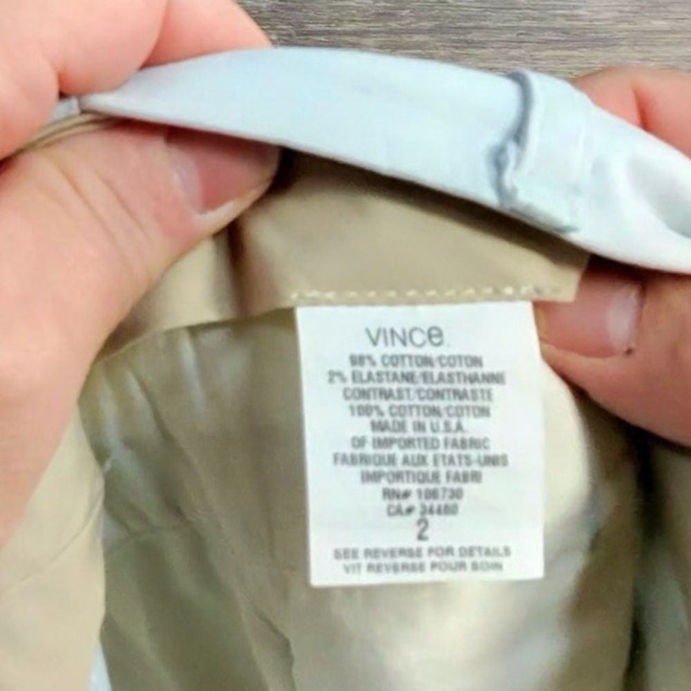Vince Women's Light Cream Bermuda Shorts - Picture 9 of 9